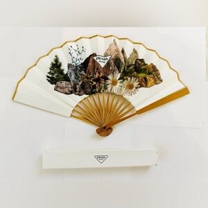 Very Unique Authentic Prada Nature-Inspired Hand Fan